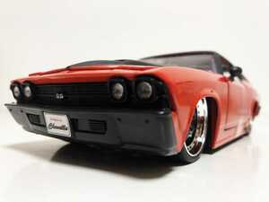 Jadaジェイダ/'69 Chevyシボレー Chevelleシェベル SS Lowriderローライダー Hotrodホットロッド Sledスレッド 1/24 絶版