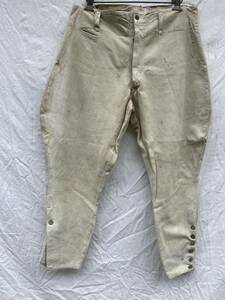 戦中 戦後 変形 ジョッパーズ WORK PANTS ワーク パンツ JAPAN VINTAGE ジャパンヴィンテージ ボタンデザインの裾 モンキーパッチ 40s50s