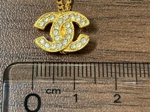 ●極美品！シャネル CHANEL ブレスレット ココマーク トリプルココマーク CC ラインストーン ゴールドカラー レディース●_画像6