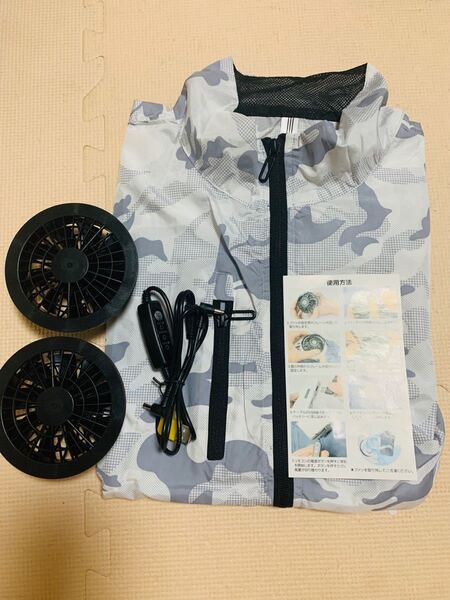 空調ベスト 空冷服 セット 空調服 空調作業服 USB給電式 3段階調節