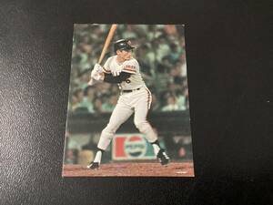 ホームランカード　カルビー77年　ジャイアンツ選手カード　土井（巨人）No.107　プロ野球カード