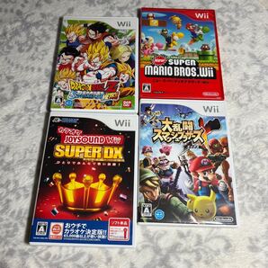 Wiiソフト 4本セット ドラゴンボール スマッシュブラザーズ マリオ カラオケ