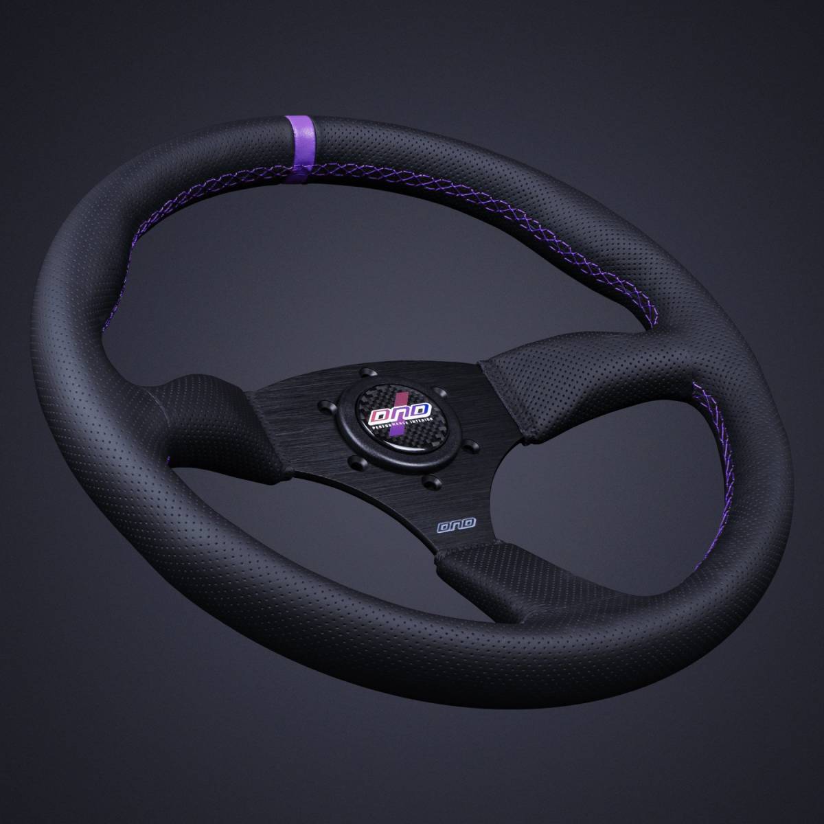 シックスピード ステアリング ブラックステッチ USDM JDM ハンドル 黒