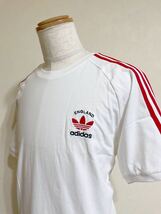 【新品】 adidas originals アディダス オリジナルス 3ストライプ イングランド クルーネック Tシャツ トップス サイズXO 半袖 白赤 GP1920_画像7