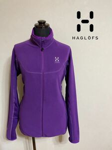 [ прекрасный товар ] HAGLOFS Haglofs уличный женский флис полный Zip переключатель . жакет tops защищающий от холода альпинизм размер M длинный рукав лиловый 