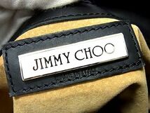 1円 ■美品■ JIMMY CHOO ジミーチュウ レザー ハンドバッグ ショルダー 手提げかばん 肩掛けかばん レディース ブラック系 AC0248VC_画像7