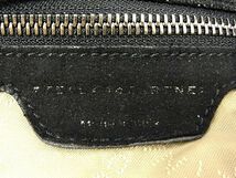 1円 ■美品■ STELLAMcCARTNEY ステラマッカートニー ファラベラ キャンバス チェーン トートバッグ ショルダー ブラック系 AC1219タN_画像6