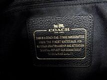 1円 ■新品■未使用■ COACH コーチ 36560 レザー 2WAY ショルダー ハンドバッグ 肩掛け 斜め掛けかばん レディース ブラック系 CA1498Wf_画像7