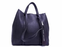 1円 ■美品■ MARC JACOBS マークジェイコブス レザー ハンドバッグ ショルダー 手提げかばん 肩掛け レディース ブラック系 AB9894VN_画像1