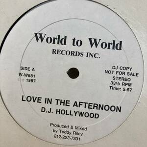 D.J. Hollywood - Love In The Afternoon 12 INCH