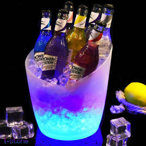  cocktail basket high capacity LED ice basket feeling of luxury overflow beautiful light. diffused reflection neon presence eminent! BAR light weight Home bar atmosphere making 