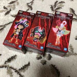 ワンピース ワールドコレクタブルフィギュア ONE PIECE FILM RED vol.1 ウタ ルフィ チョッパー 3体 映画