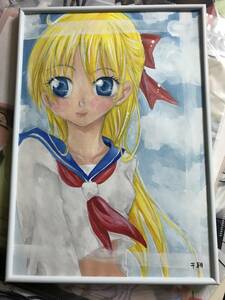 Art hand Auction Minako Aino･Handwritten illustration, comics, anime goods, hand drawn illustration