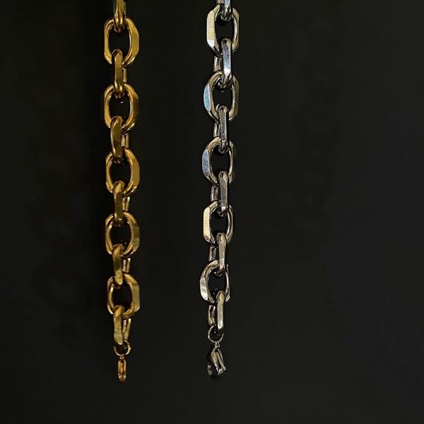 Stainless chain bracelet gold No.905