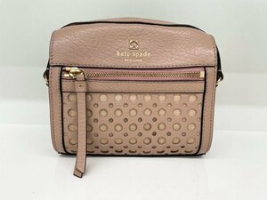 ◎【kate spade 】★ケイトスペード★ レザー ショルダーバッグ 斜め掛け ピンク系/USED/km0526