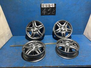 〈458〉ホイール4本セット　WAREN 13インチ4.00B オフセット+38 PCD 4H100 ハブ67mm ボルト穴13mm