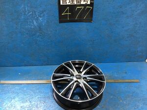 〈477〉ホイール1本　laffite 15インチ4.5J オフセット+43 PCD 4H100 ハブ67mm ボルト穴13mm