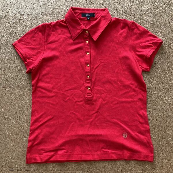 23区SPORT GOLF ポロシャツ　半袖シャツ golf 半袖　ゴルフ　オンワード　ゴルフシャツ　サイズ3 レディース 赤　