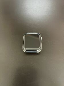 Apple Watch Series 4 44mm ステンレススチール Cellular ホワイトスポーツバンド