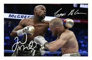 海外　限定品　送料込み フロイド・メイウェザー・ジュニア Floyd Mayweather Jr WBC 　複製サイン　ポスター　３