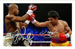 海外　限定品　送料込み フロイド・メイウェザー・ジュニア Floyd Mayweather Jr WBC 　複製サイン　ポスター　５