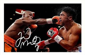 海外　限定品　送料込み フロイド・メイウェザー・ジュニア Floyd Mayweather Jr WBC 　複製サイン　ポスター　4