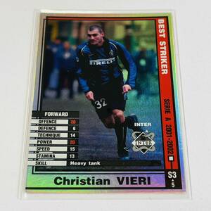 ♪♪WCCF 01-02 BS クリスティアン・ヴィエリ Christian VIERI Inter ♪三点落札で普通郵便送料無料♪