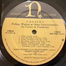 ■即決 Gerard Schwarz Ronald Barron Kenneth Cooper / Cousins Polkas Waltzes j34125 米盤70年代の再発盤 戦前ラグ・タイム_画像3
