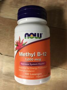 メチル Methyl B-12 1000mcg 100粒（NOW FOODS ナウフーズ サプリメント ビタミンB ビタミンB12 ）