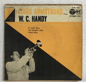 50年代オリジナル3曲入りEP！ルイ・アームストロング Louis Armstrong Plays W.C. Handy Columbia EM-68