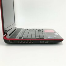 1円～ 保証付 Wi-Fi有 15.6型 レッド ノートパソコン 東芝 V65/86L 中古美品 Core i3 4GB Blu-ray 無線 カメラ Windows10 Office 即使用可_画像6