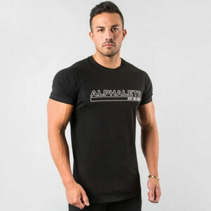 【送料無料】 ALPHALETE Tシャツ EST 黒 Lサイズ☆