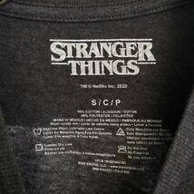 STRANGER THINGS ストレンジャーシングス Tシャツ S ブラック Netflix ネットフリックス 海外ドラマ ロゴ キャラクター _画像3