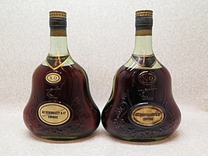 ★☆【古酒】JA'S HENNESSY ジャズヘネシー XO グリーンボトル 金キャップ コニャック 700ml 2本セット ot☆★