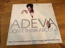 12”★Adeva / Don't Think About It / ヴォーカル・ハウス！_画像1