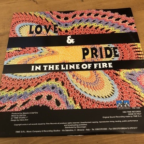 12”★Love & Pride / In The Line Of Fire / ユーロビート！の画像2