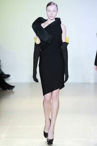 AW2009 JIL SANDER BY RAF SIMONS KNITTED ASYMMETRIC DRESS ジルサンダー アシンメトリー ニット ドレス ワンピース