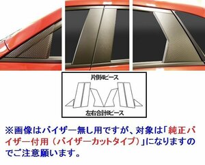 【送料無料】ハセプロ カーボンピラー（バイザーカットタイプ/CPMA-V31S) シルバー/ 8Pセット★MAZDA CX-3 DK5FW/DK5AW (H27/2～)