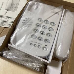 * シンプルイージーフォン IT01NW 未使用 固定電話 simple easy-phone 電話機 イツワ 電源不要 *