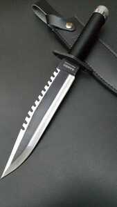 ランボー1 RAMBOⅠ 大型サバイバルナイフ フルタング 包丁 テント 焚き火 ハンティング フィッシング マチェット 鉈 シースナイフ 2