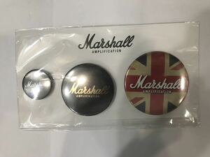 未使用 Marshall マーシャル アンプ 購入特典 特製 缶バッジ 3個セット