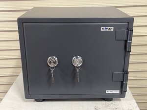 【B級品、未使用】エーコー 小型耐火金庫 BES-9K2 【2022年製 ダブルシリンダー方式】左角下スレキズあり(12)