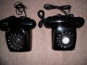 * antique black telephone!2 pcs. set!