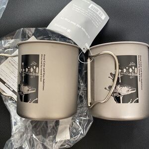 スノーピーク snow peak Ti-Single 450 Wall Cup TT TONEDTROUT 山女魚デザイン 2個 廃盤品 限定品 完売品 貴重 希少 新品未使用品