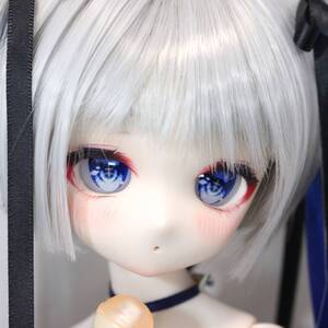 Amyako*DDH-01 セミホワイト肌 カスタムヘッド(開口)+アイ2種