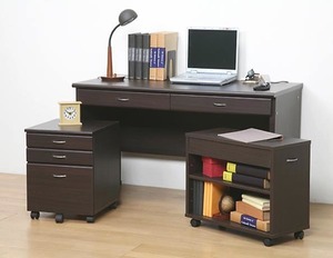  office desk also optimum! system desk 120cm width -60cm( computer desk )- Brown _pset