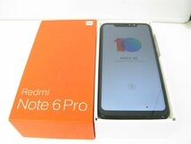 Xiaomi Redmi Note 6 Pro 32GB ブラック SIMフリー SIMロック解除済 美品【no2046】_画像1