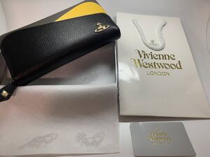 ヴィヴィアン Westwood ダブルフラップ レザー 長財布