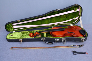 KV01 SUZUKI スズキ 鈴木バイオリン 3/4サイズ No,102 1968年製 ハードケース付 SUGITO 