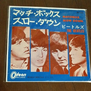 ビートルズEPレコードマッチ.ボックス スロー.ダウン赤盤